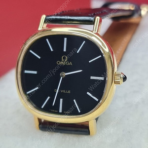 오메가 드빌 엘립스 블랙 다이얼 핸드와인딩 남여공용 시계