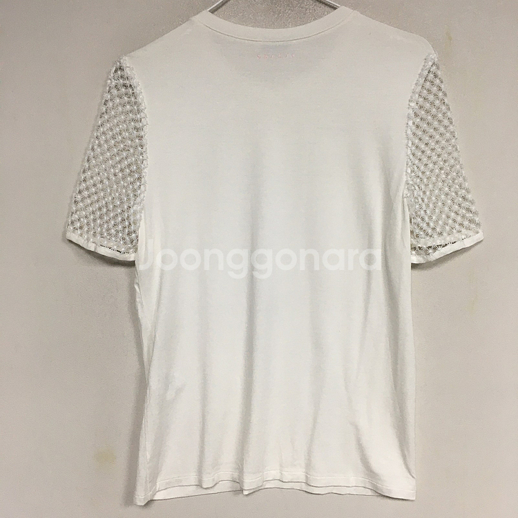 SANDRO 산드로 레터링 아일렛 티셔츠 55 / 랑방...--4