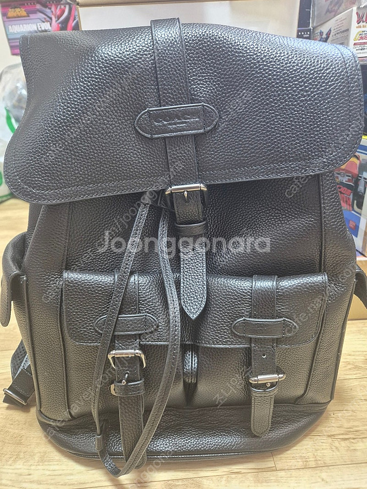 코치 남자 가죽 백팩--0