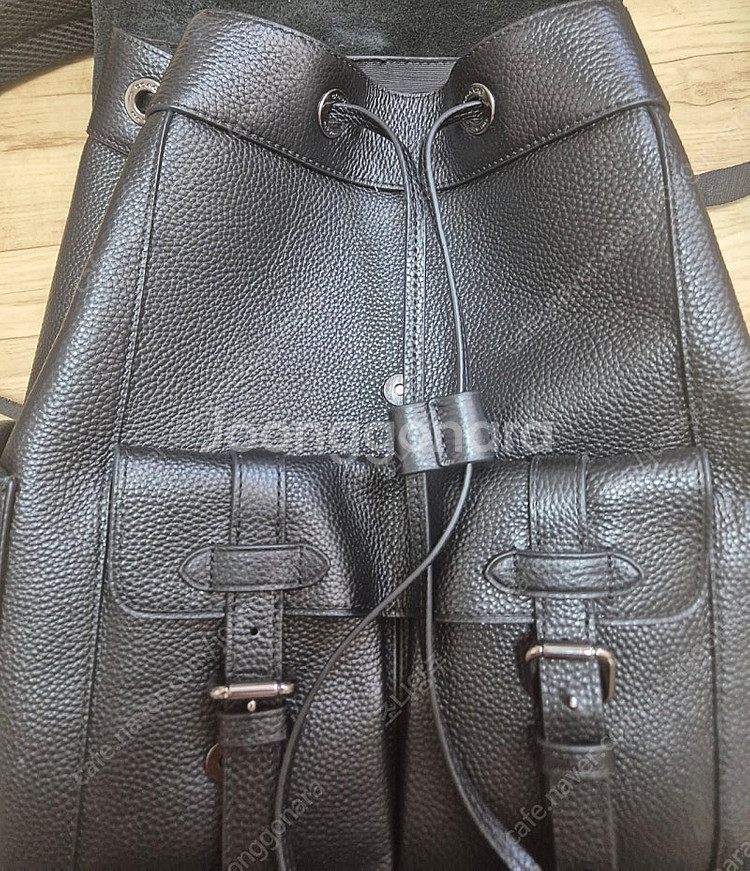 코치 남자 가죽 백팩--1