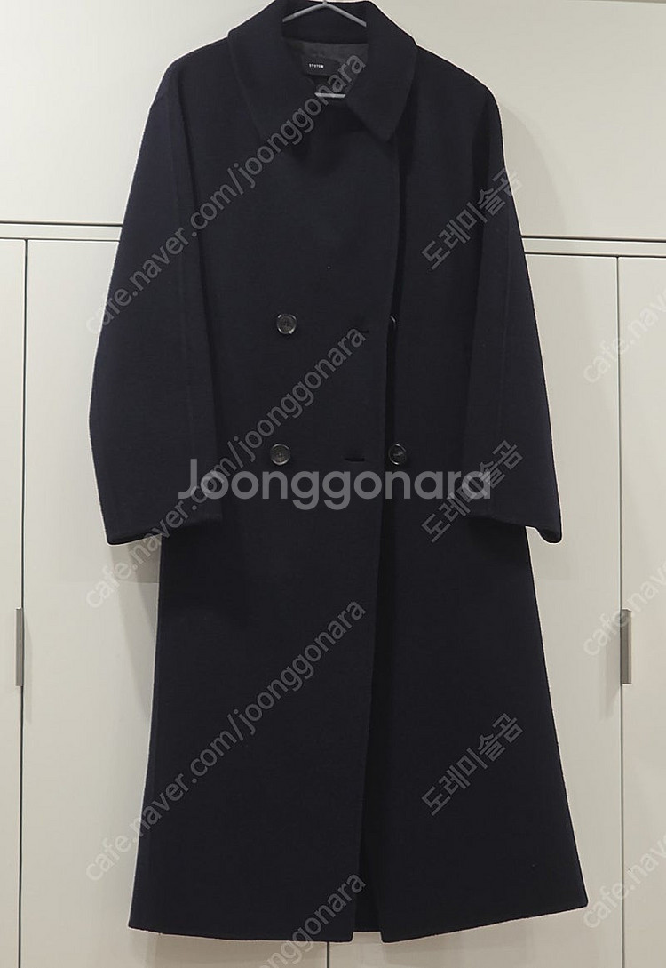시스템 벨티드 캐시미어 울 핸드메이드 코트 82--0