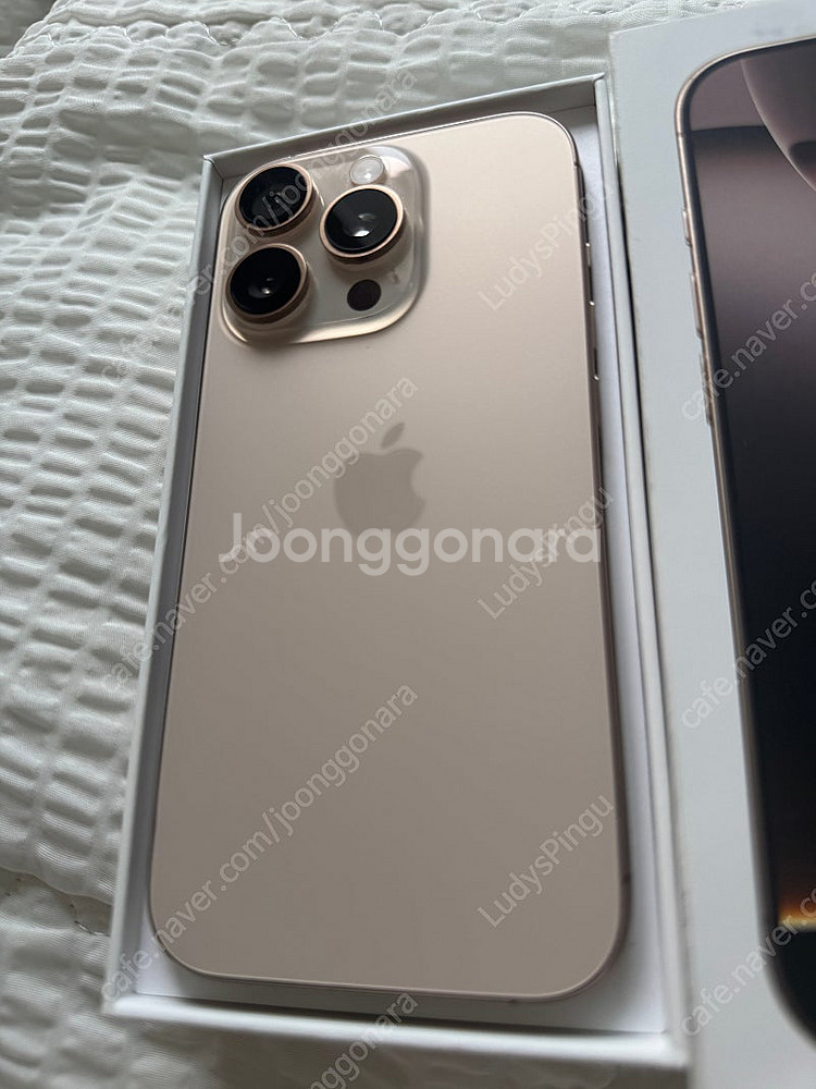아이폰16프로 애케플 ( 128GB ) 데저트 티타늄--0