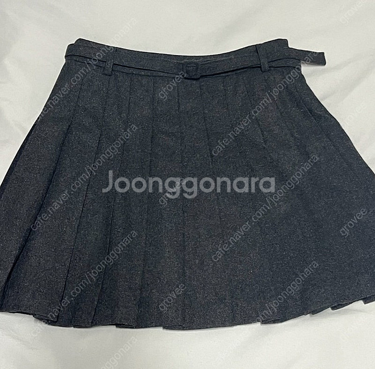 웨어웨더 차콜 플리츠 스커트 s--6