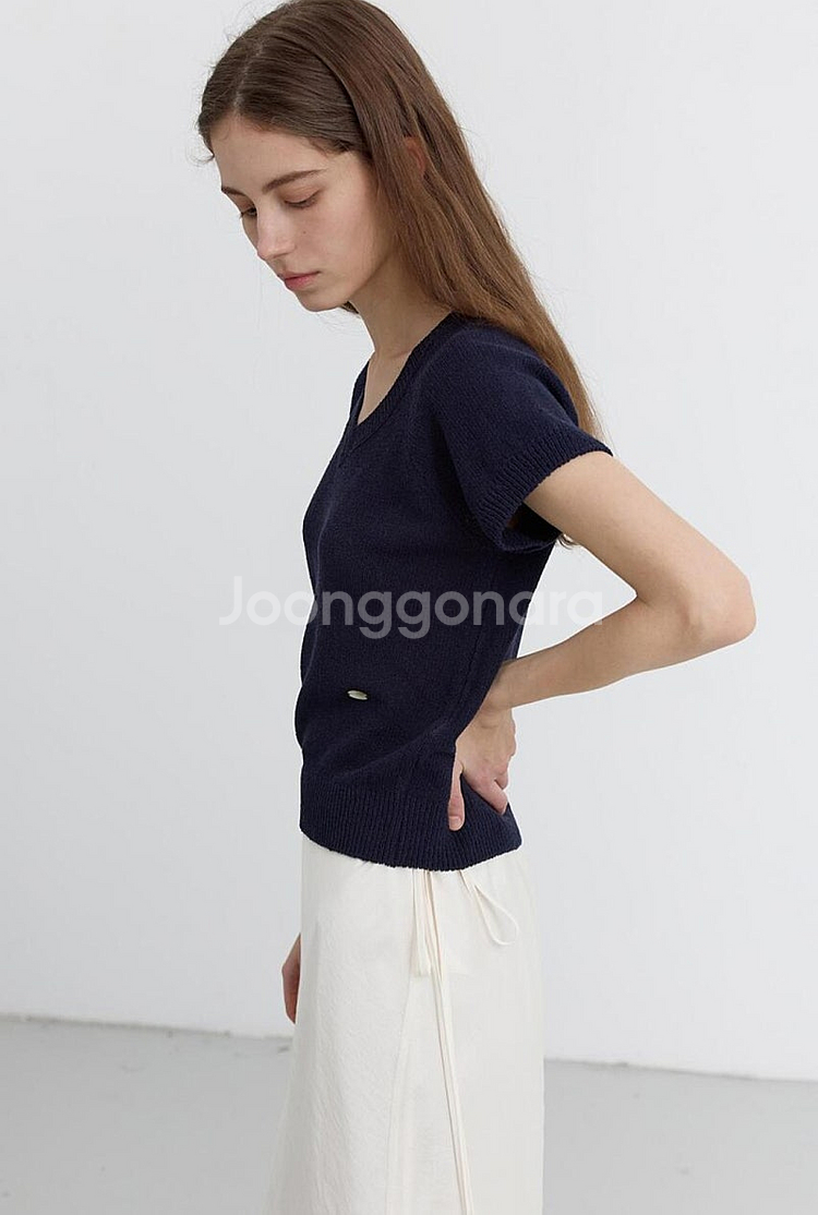 (새상품) 던스트/ SUMMER LINEN V-NECK...--4