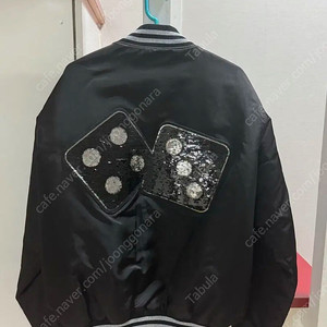 스투시 시퀸 사틴 자켓 블랙 L
