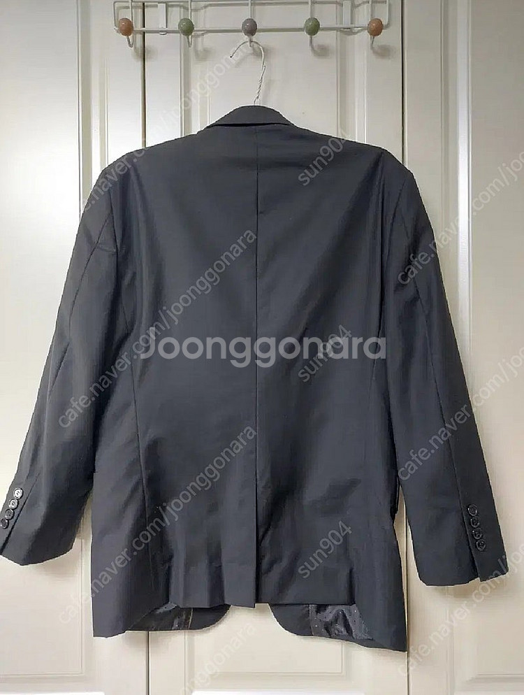 남성검정정장 블랙수트자켓95/ 바지30~31인치 솔레지...--1