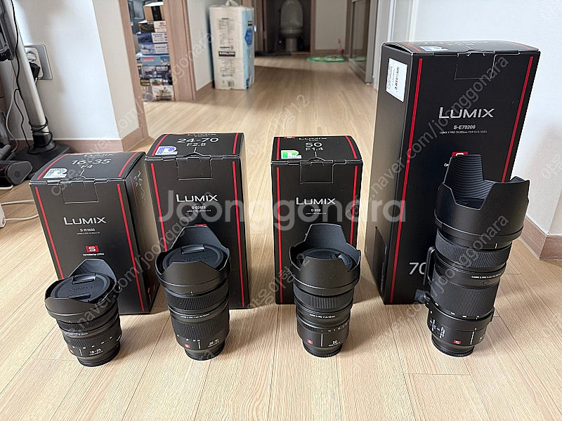 파나소닉 S1RM2 및 S Pro 렌즈 4종 세트 팝니다.--1