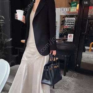 더로랑. Classic tailored fit BLACK blazer 자켓M