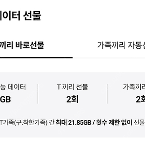 SK 데이터 2기가 2GB 3000원