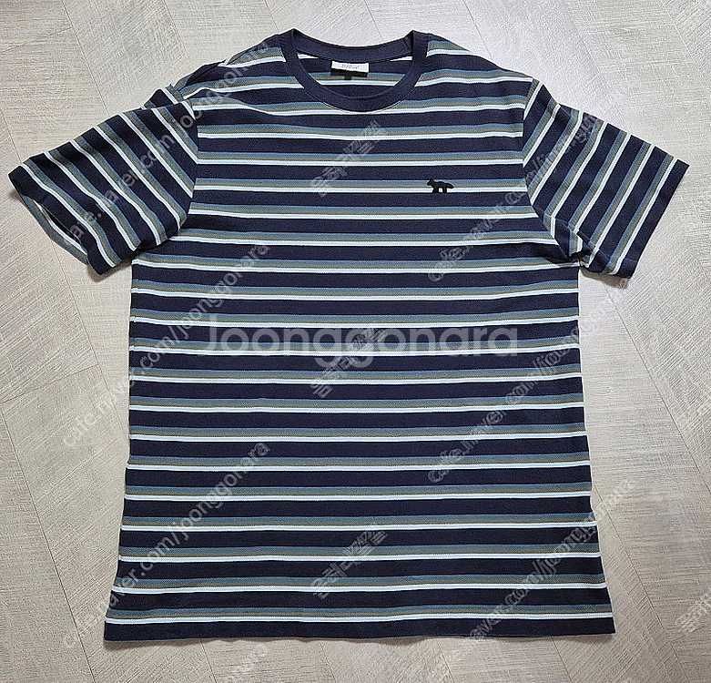 25SS 메종키츠네 팍스 패치 스트라이프 L사이즈--0