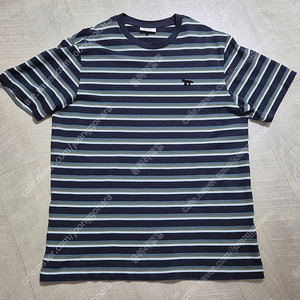 25SS 메종키츠네 팍스 패치 스트라이프 L사이즈