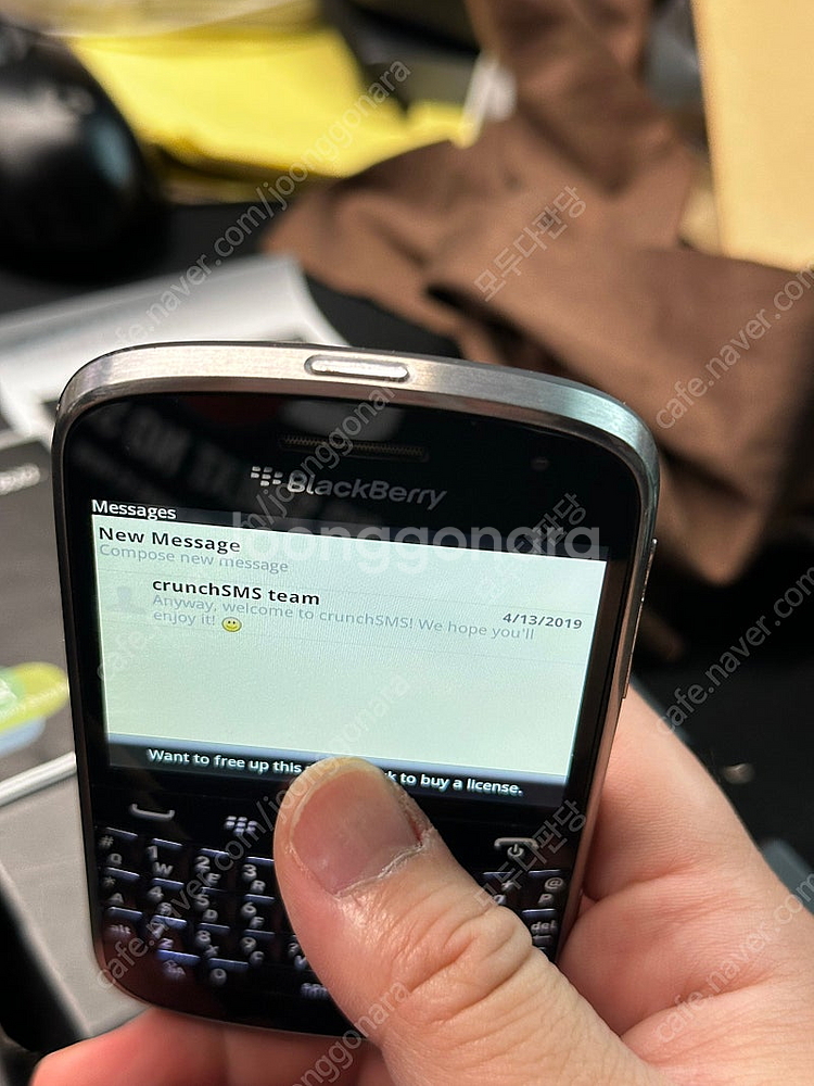 a+급 블랙베리 9900 공기계 한국정발--6