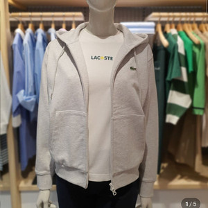 라코스테 베이직 후드 집업 그레이 34 / 라코스테여성