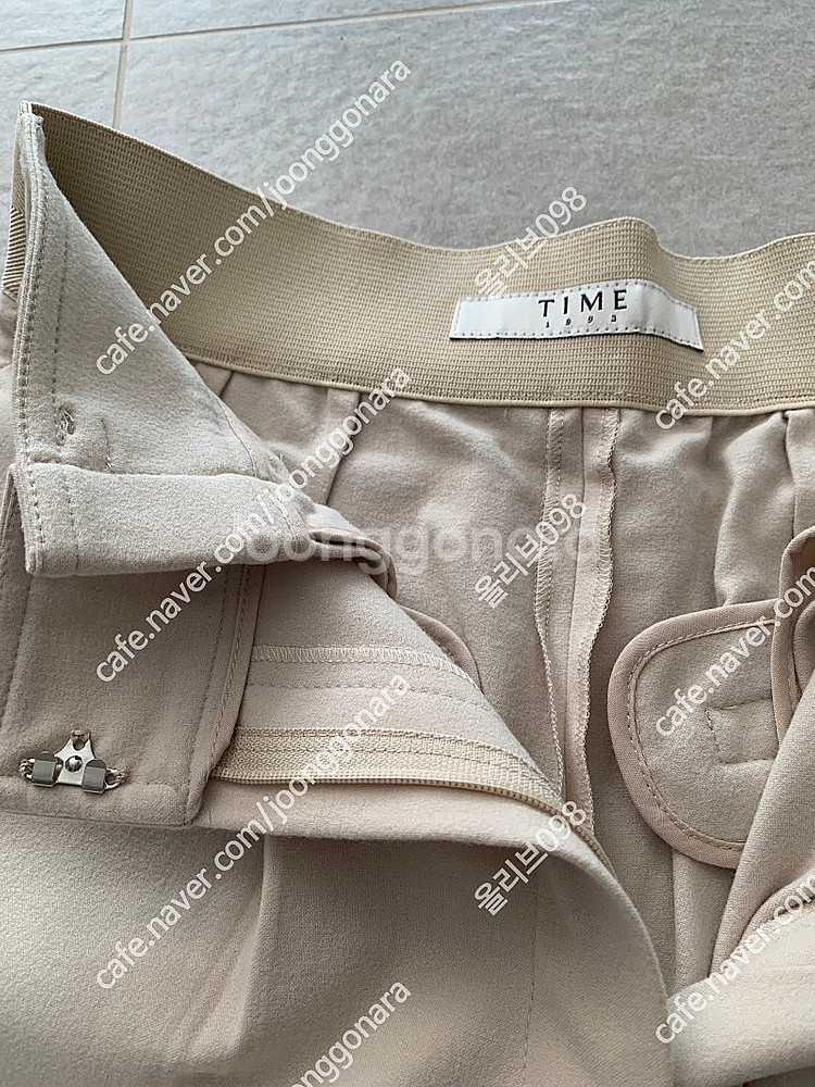 [새상품] 한섬 타임 TIME 울 블렌드 와이드 원턱 ...--3