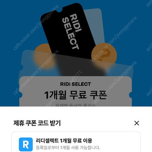 리디셀렉트 1개월 이용권