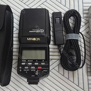 MINOLTA 미놀타 소니 플래시 5600HS D & RC-1000L 리모콘 후레쉬