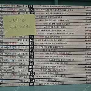 어린이과학동아2019년 24권전권