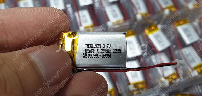 리튬폴리머 배터리 80mah 500개 판매합니다.--0