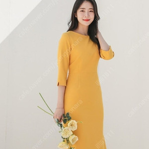 으네드레스 EUNE 으네 옆겹트임원피스 개나리옐로우 66