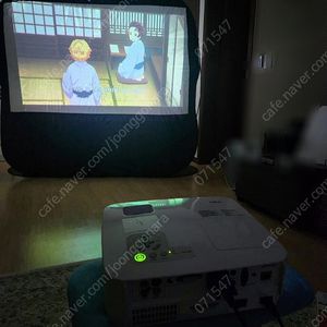 원터치 팝업 스크린 빔프로젝터 스크린 대형 편한설치(84인치)캠핑용 마루느루 - 4만원