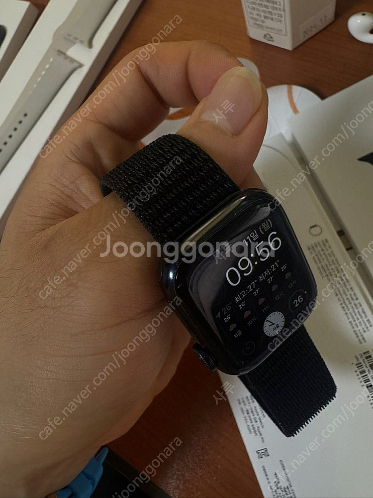 애플워치9 41mm 미드나잇 gps모델 팝니다--8