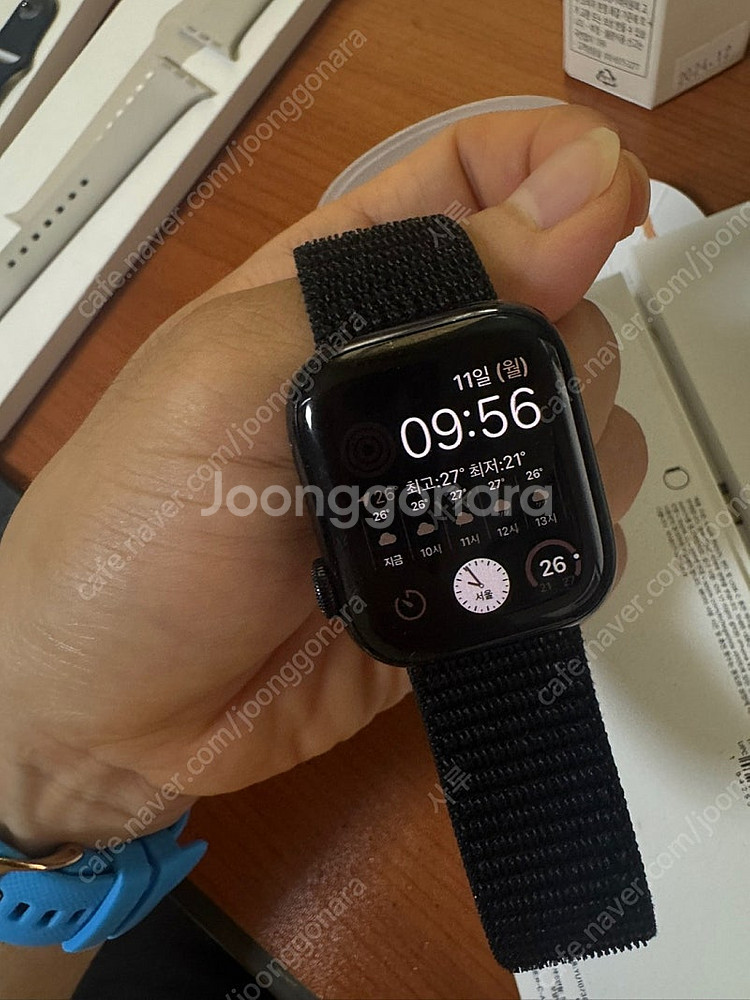 애플워치9 41mm 미드나잇 gps모델 팝니다--9