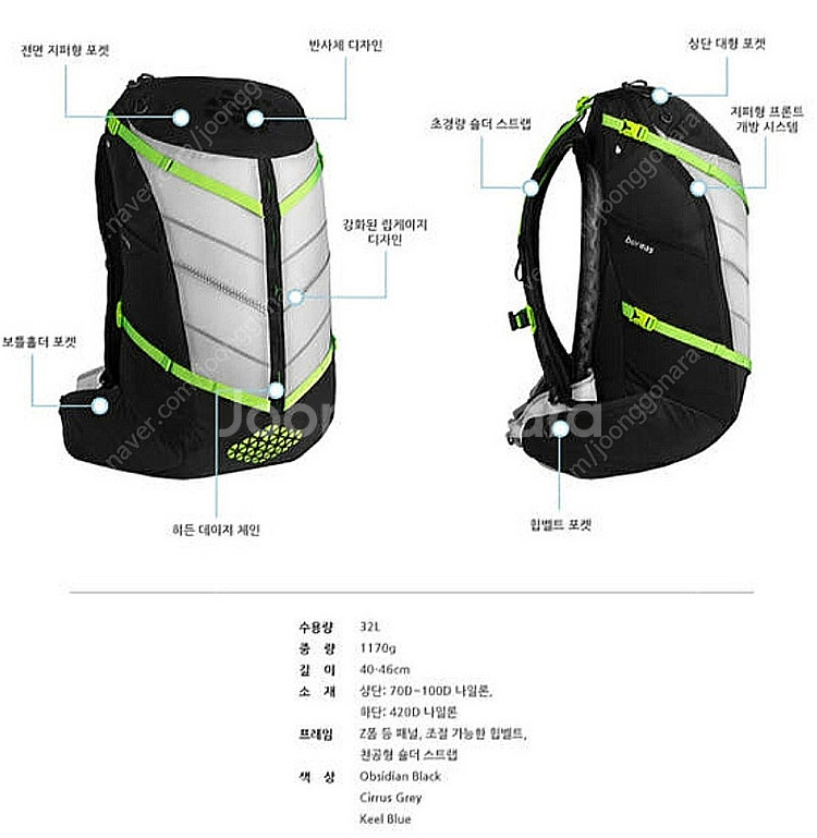 [ Boreas ] 보레아스 가방 토코파 32L 블랙 ...--6