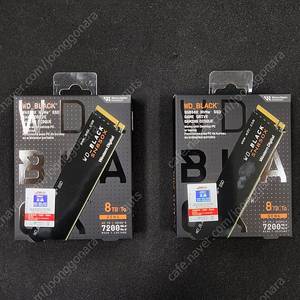 WD BLACK SN850X M¸2 NVMe SSD 8TB 미개봉