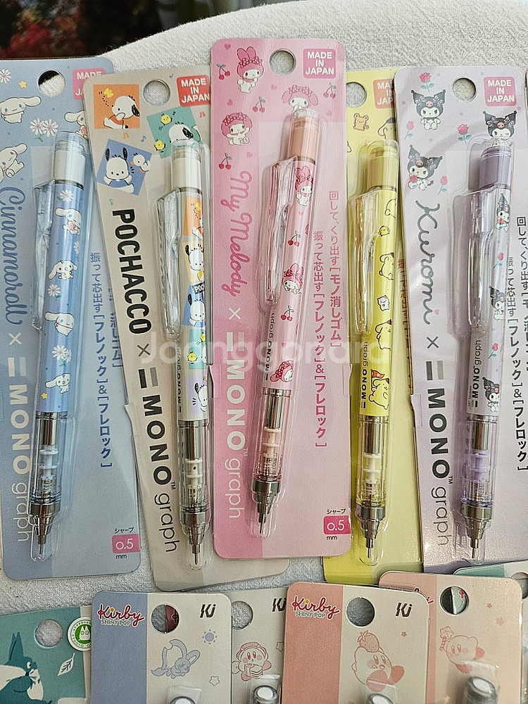 모노그래프 샤프(커비,리락쿠마,산리오,토토로,키키,짱구...--1