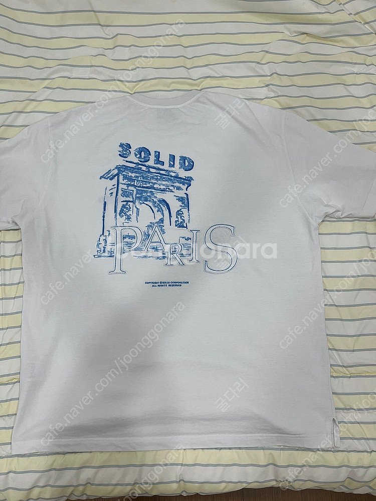 솔리드옴므 25ss 반팔티 화이트 52사이즈--0