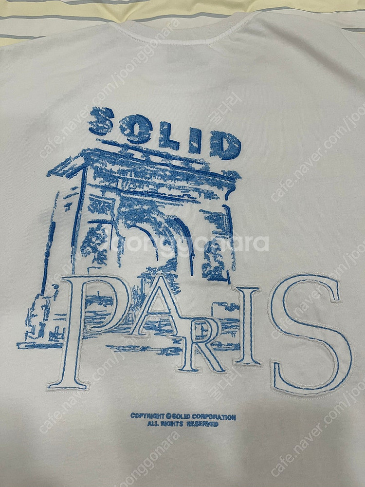솔리드옴므 25ss 반팔티 화이트 52사이즈--1
