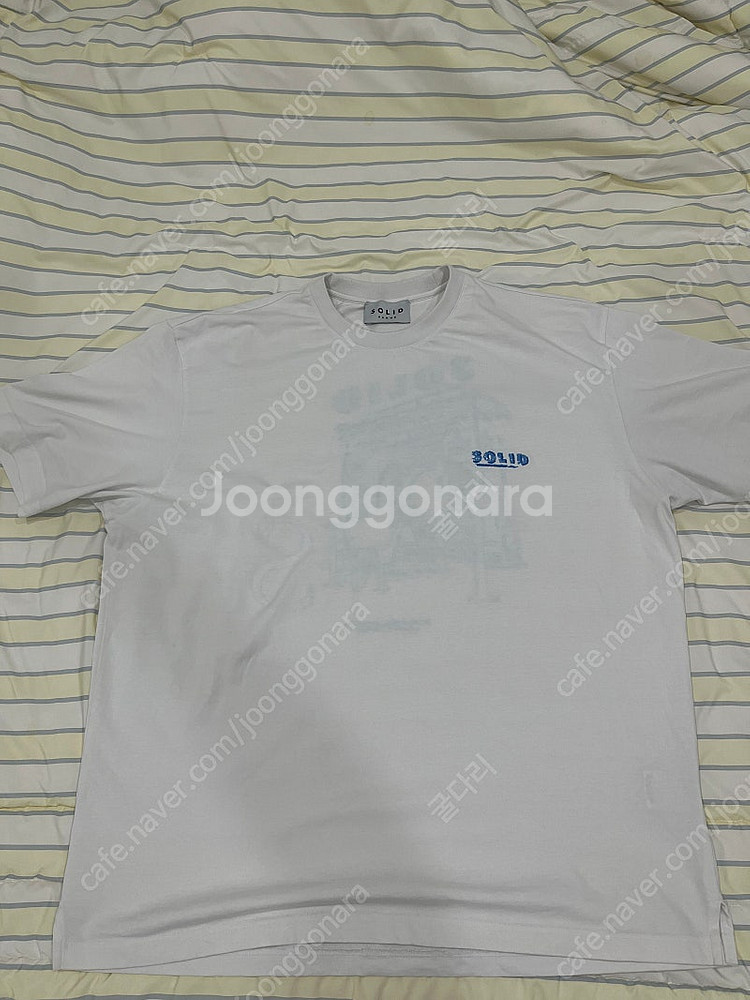 솔리드옴므 25ss 반팔티 화이트 52사이즈--2