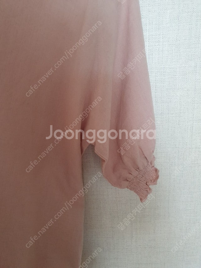 럭키룸 린넨 핑크 원피스--2