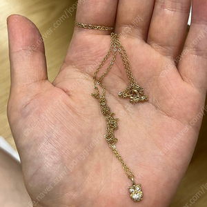 14k 부엉이목걸이