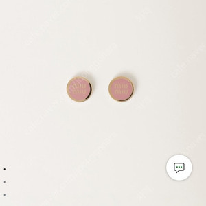 미우미우 MIUMIU 에나멜 애나멜 메탈 귀걸이 새상품