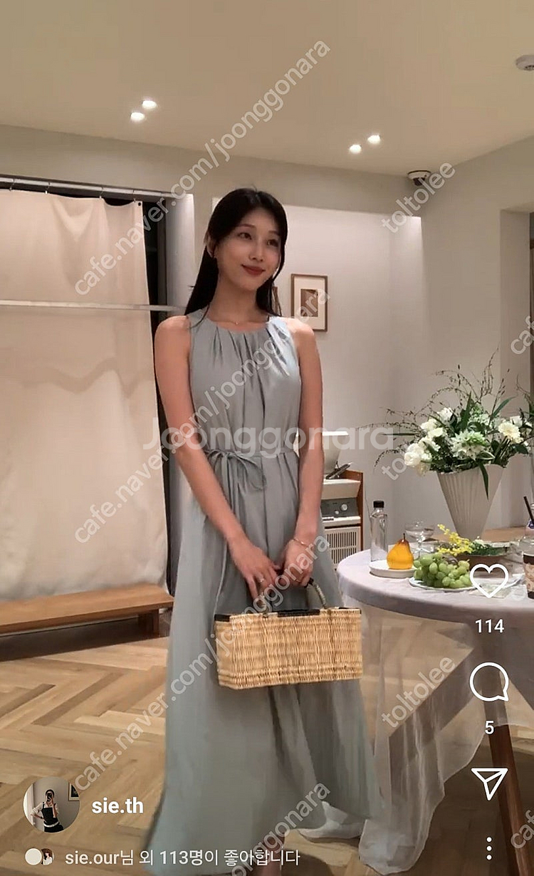 시에 sie 디아나 벨티드 셔링 드레스 민트(스탠다드 ...--3