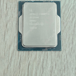 인텔 i3-13100 CPU 단품 팝니다. 택포 9만원