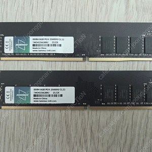 타무즈 DDR4 3200Mhz CL22 8GB X 2 램 팝니다. 택포 3만원