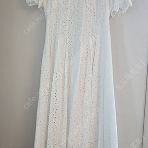 설프웨딩 가족사진 화이트 아일렛 펀칭 원피스 55~66