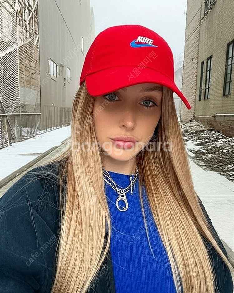 나이키 헤리티지86 새제품 레드/스카이 블루 초레어 간지 모자 볼캡 913011-687--7