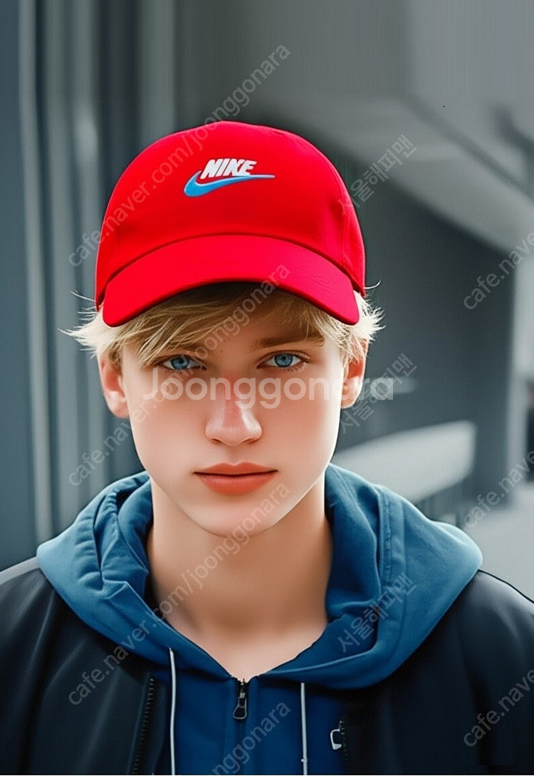 나이키 헤리티지86 새제품 레드/스카이 블루 초레어 간지 모자 볼캡 913011-687--8