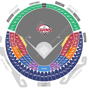 8/30 LG키움 3루 레드존 122구역 2인연석