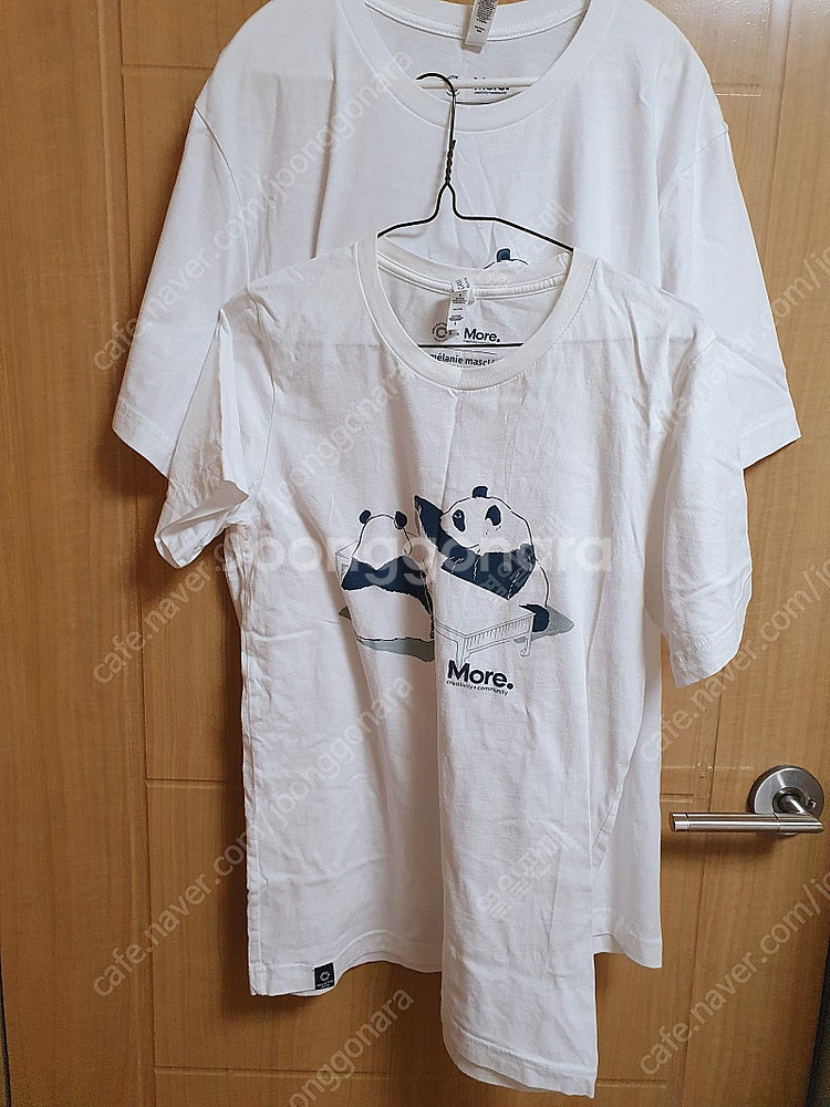 (미착장) 판다 그림 티셔츠(여성s 남성 2XL)--0