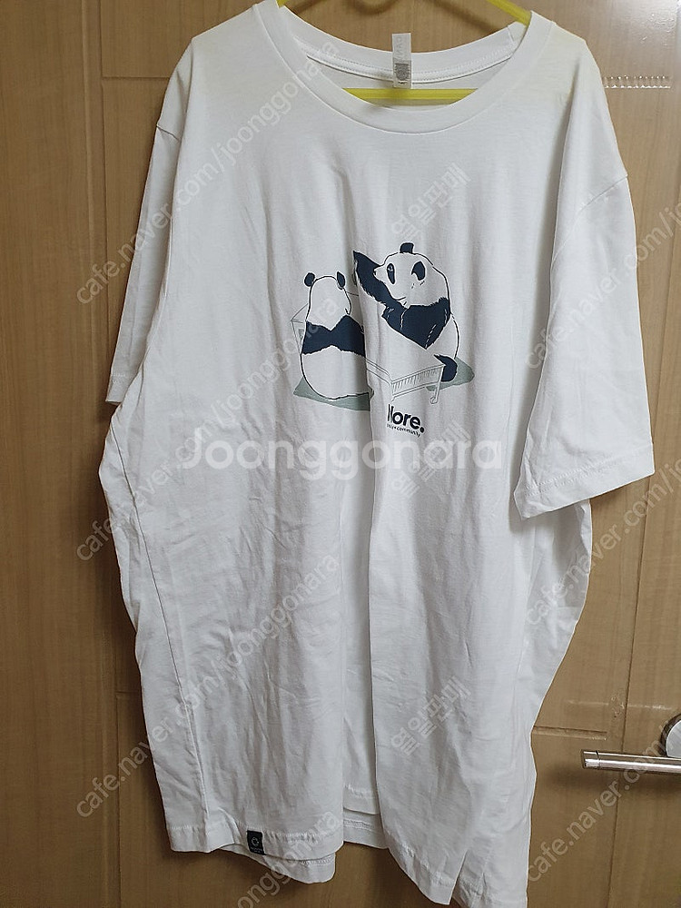(미착장) 판다 그림 티셔츠(여성s 남성 2XL)--5