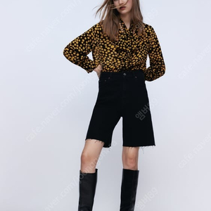 자라 패턴 블라우스 새상품
