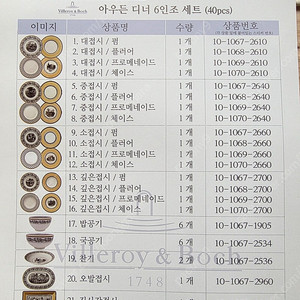빌레로이앤보흐 아우든 디너세트 40pcs