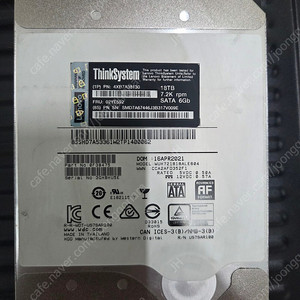 웨스턴디지털 18tb sata hdd (oem) 중고 팝니다.