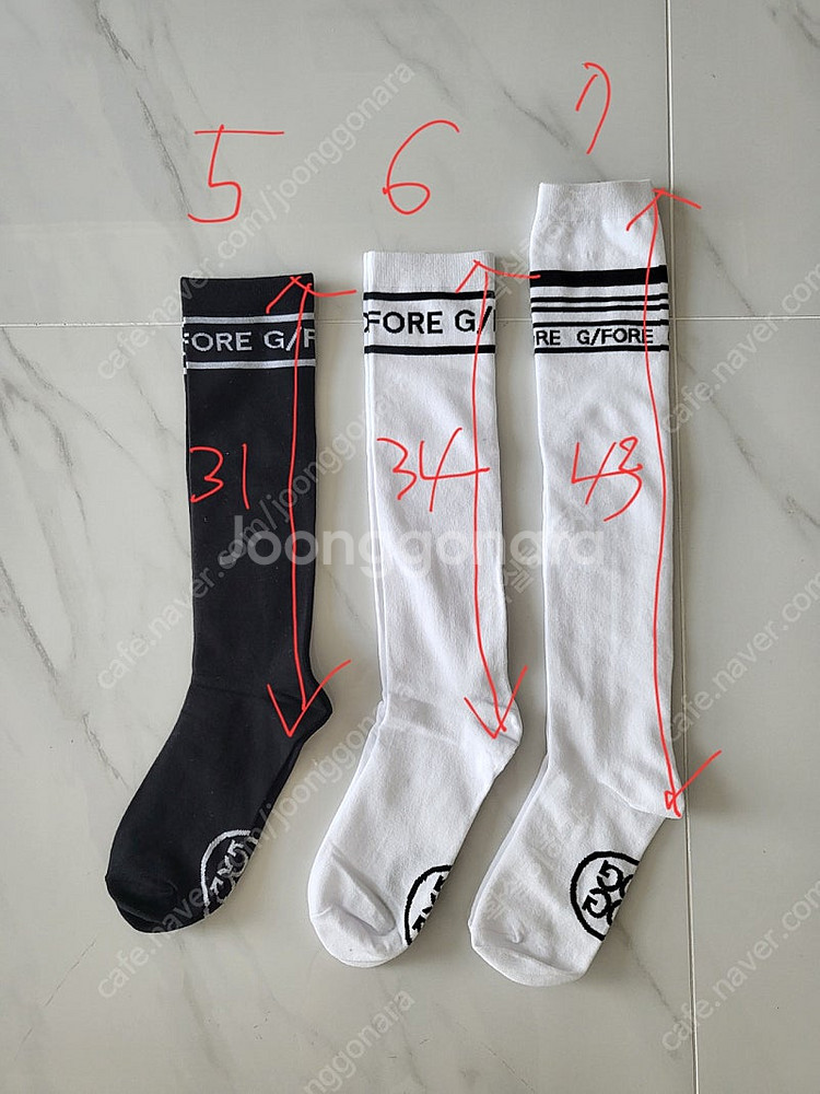 PXG.지포어 골프 니삭스 양말--4