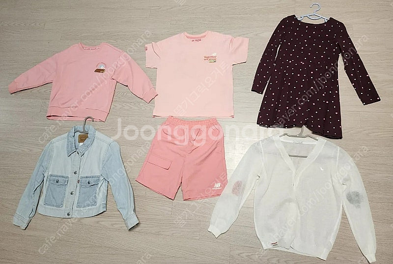 (일괄)여아옷 120사이즈 뉴발란스키즈,블루독,리바이스...--0