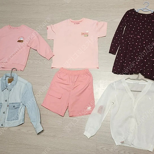 (일괄)여아옷 120사이즈 뉴발란스키즈,블루독,리바이스키즈